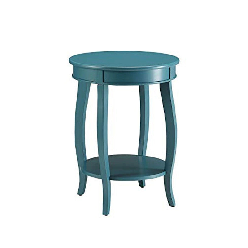 Affiable Side Table, Teal Blue - 24 H x 18 W x 18 L Inches