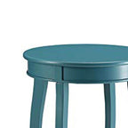 Affiable Side Table, Teal Blue - 24 H x 18 W x 18 L Inches