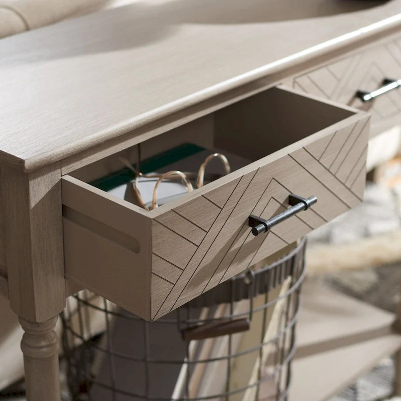 SAFAVIEH Eryka 2-Drawer Console Table - 35.5W x 13L x 29.5H - 36Wx13Dx30H