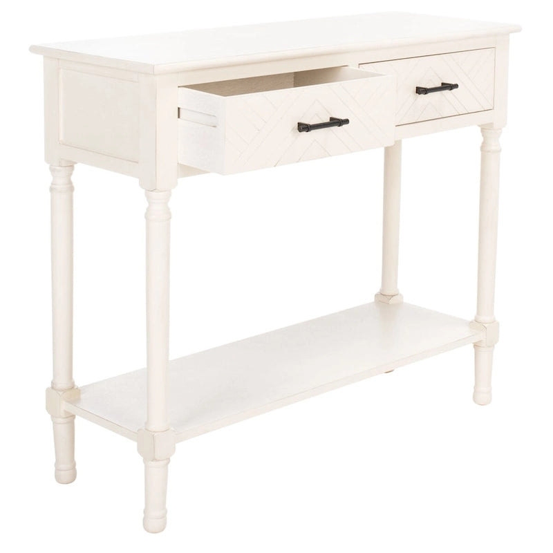 SAFAVIEH Eryka 2-Drawer Console Table - 35.5W x 13L x 29.5H - 36Wx13Dx30H