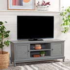 SAFAVIEH Caitlyn 2 Door 1 Shelf Media Stand - 47W x 16D x 20H - 47Wx16Dx20H