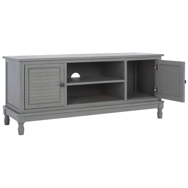 SAFAVIEH Caitlyn 2 Door 1 Shelf Media Stand - 47W x 16D x 20H - 47Wx16Dx20H