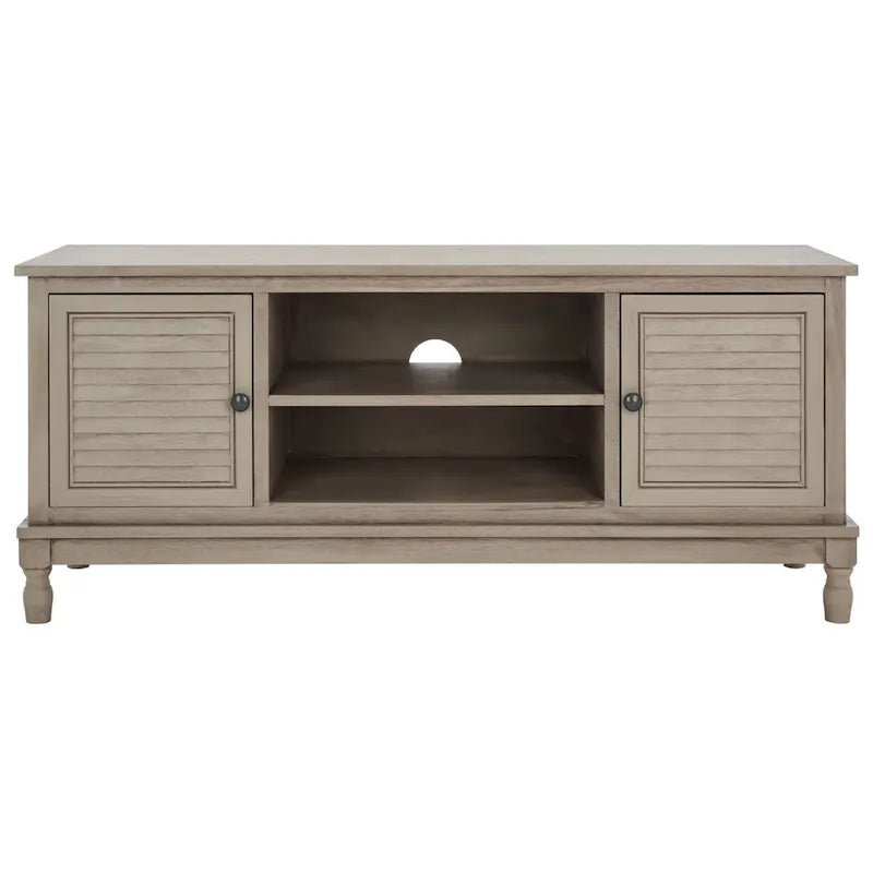 SAFAVIEH Caitlyn 2 Door 1 Shelf Media Stand - 47W x 16D x 20H - 47Wx16Dx20H