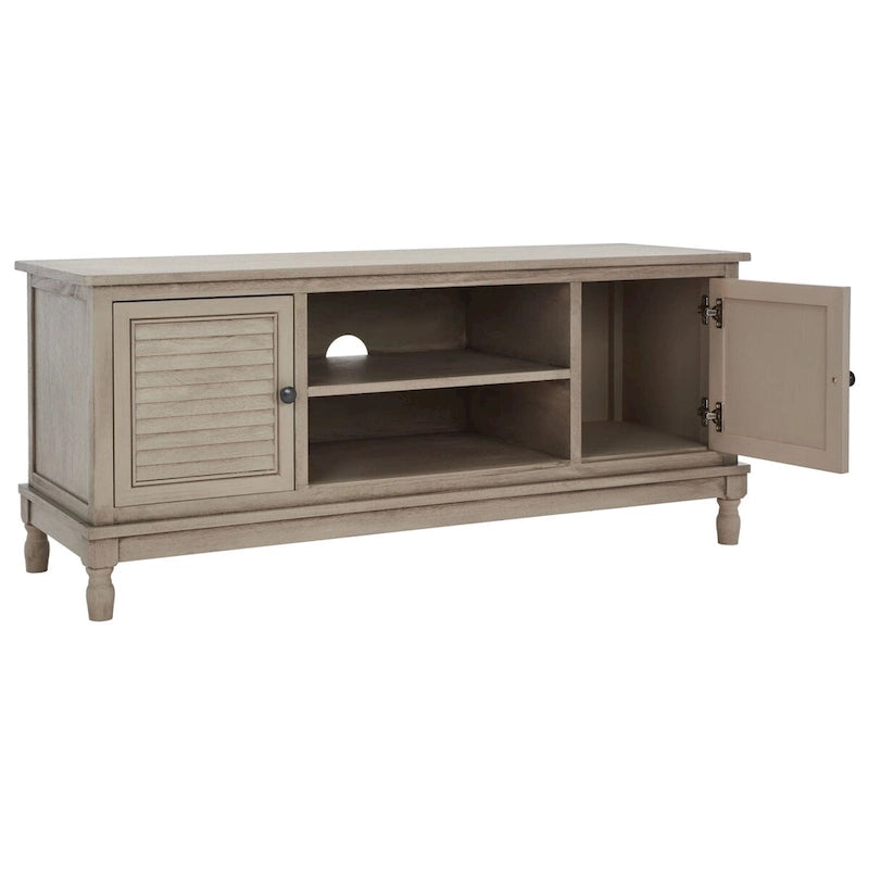 SAFAVIEH Caitlyn 2 Door 1 Shelf Media Stand - 47W x 16D x 20H - 47Wx16Dx20H