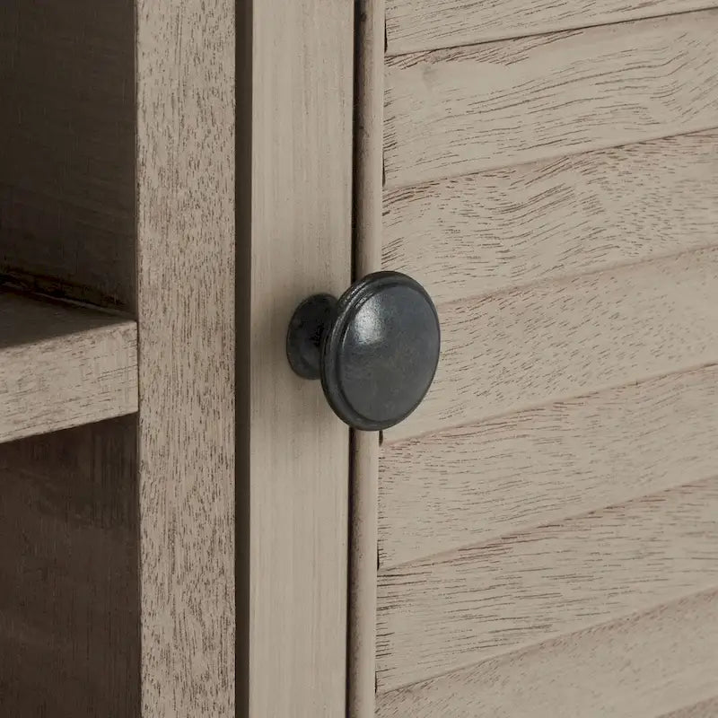 SAFAVIEH Caitlyn 2 Door 1 Shelf Media Stand - 47W x 16D x 20H - 47Wx16Dx20H