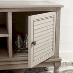 SAFAVIEH Caitlyn 2 Door 1 Shelf Media Stand - 47W x 16D x 20H - 47Wx16Dx20H