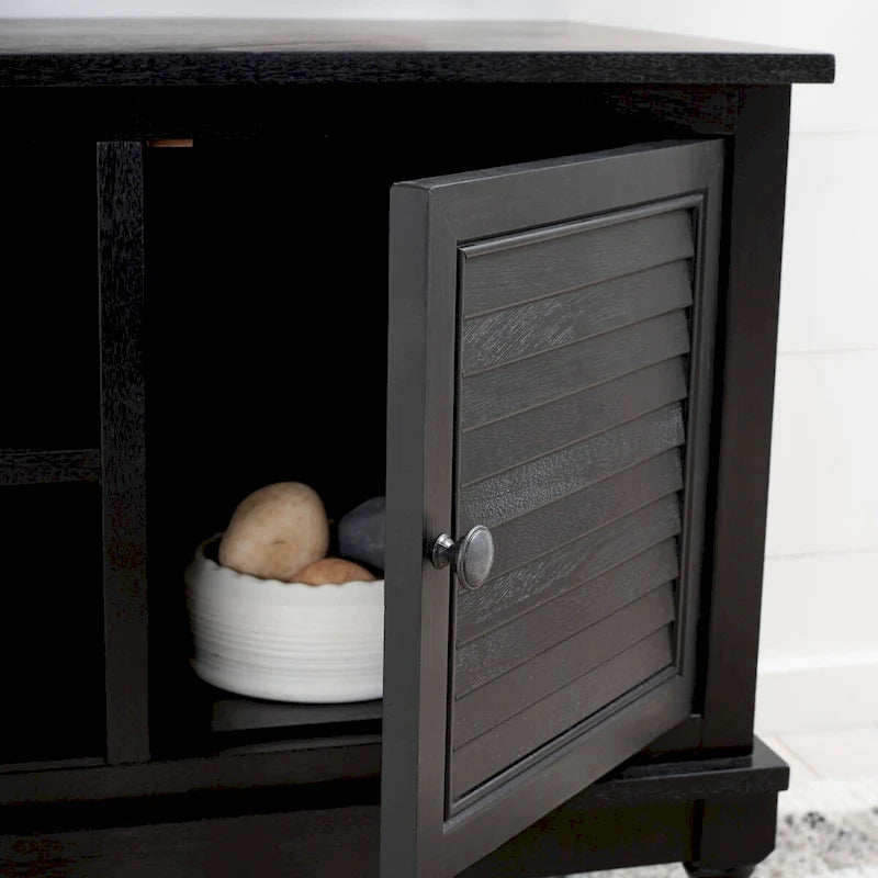 SAFAVIEH Caitlyn 2 Door 1 Shelf Media Stand - 47W x 16D x 20H - 47Wx16Dx20H