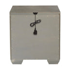 Ennesley Gray Wood Bedroom Set with Upholstered Panel Bed, Dresser, Mirror, Nightstand, and Chest