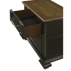 Josalina 5 Piece Brown Modern Contemporary Solid Wood And Veneers Fabric Storage Bedroom Set