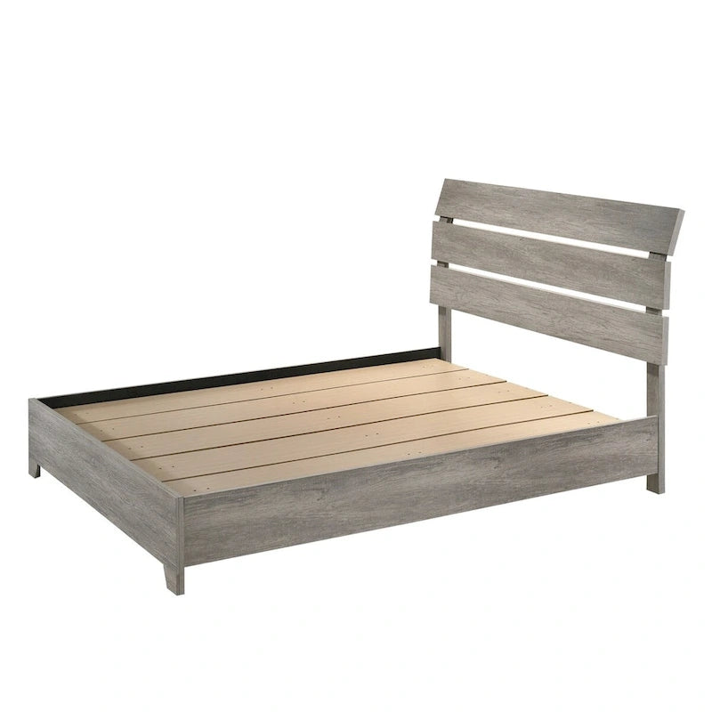 Perrine Gray Platform Bed