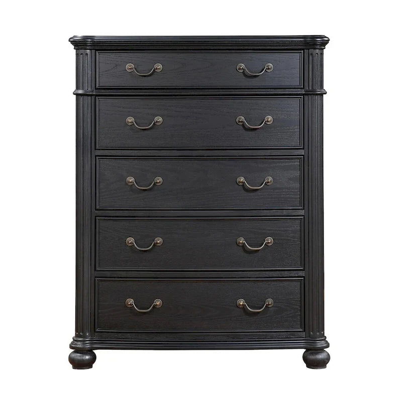 Taylor Black 5-piece Tufted Upholstered Bedroom Set