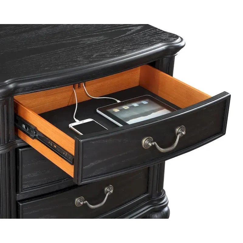 Taylor Black 5-piece Tufted Upholstered Bedroom Set