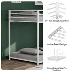 Twin over Twin Metal Bunk For Bedroom