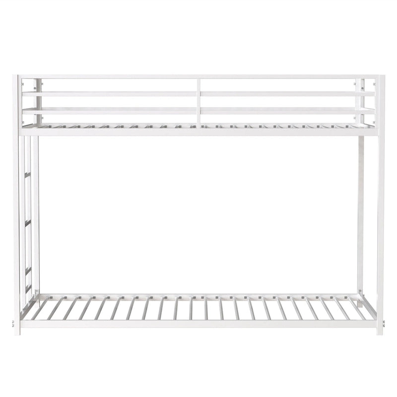 Twin over Twin Metal Bunk For Bedroom