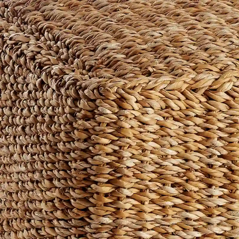 Coastal Seagrass Square Pouf