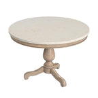 Danielle 44Round Pedestal Marble Dining Table