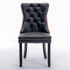 High-end Tufted Contemporary Upholstered Dining Chair with Nailhead Trim
