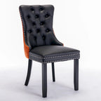 High-end Tufted Contemporary Upholstered Dining Chair with Nailhead Trim