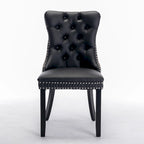 High-end Tufted Contemporary Upholstered Dining Chair with Nailhead Trim
