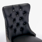 High-end Tufted Contemporary Upholstered Dining Chair with Nailhead Trim