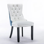High-end Tufted Contemporary Upholstered Dining Chair with Nailhead Trim