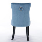 High-end Tufted Contemporary Upholstered Dining Chair with Nailhead Trim