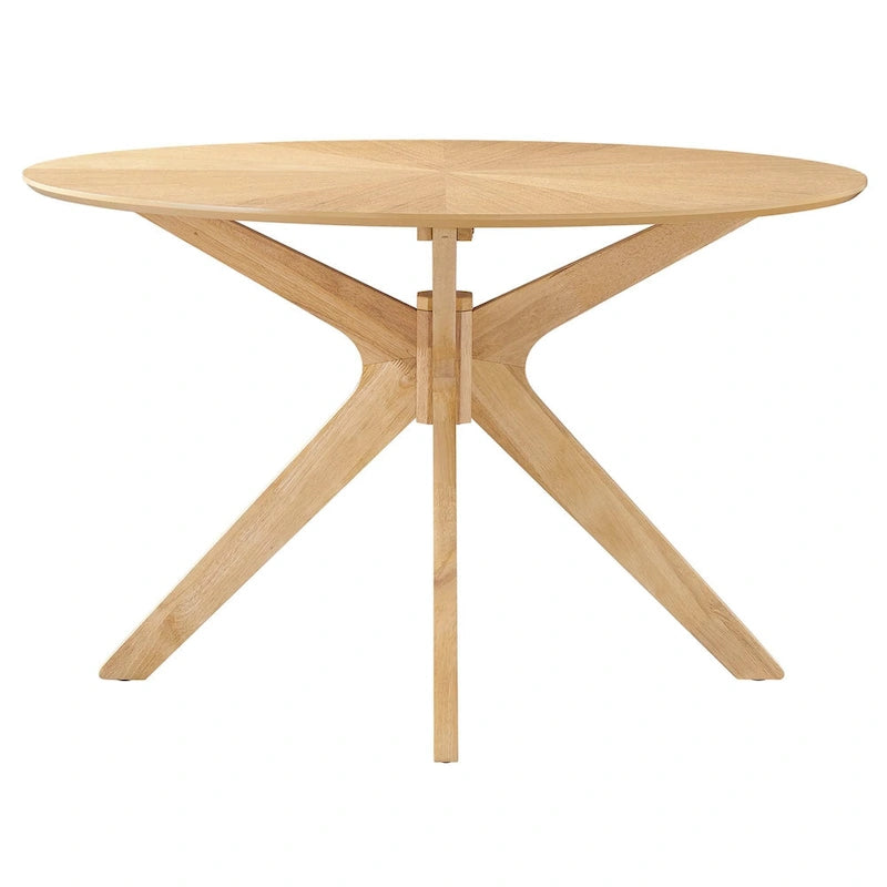 Crossroads 47Round Wood Dining Table