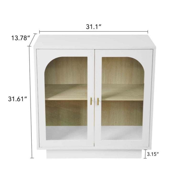 Storage Cabinet with Acrylic Door for Living Room, Dining Room, Study