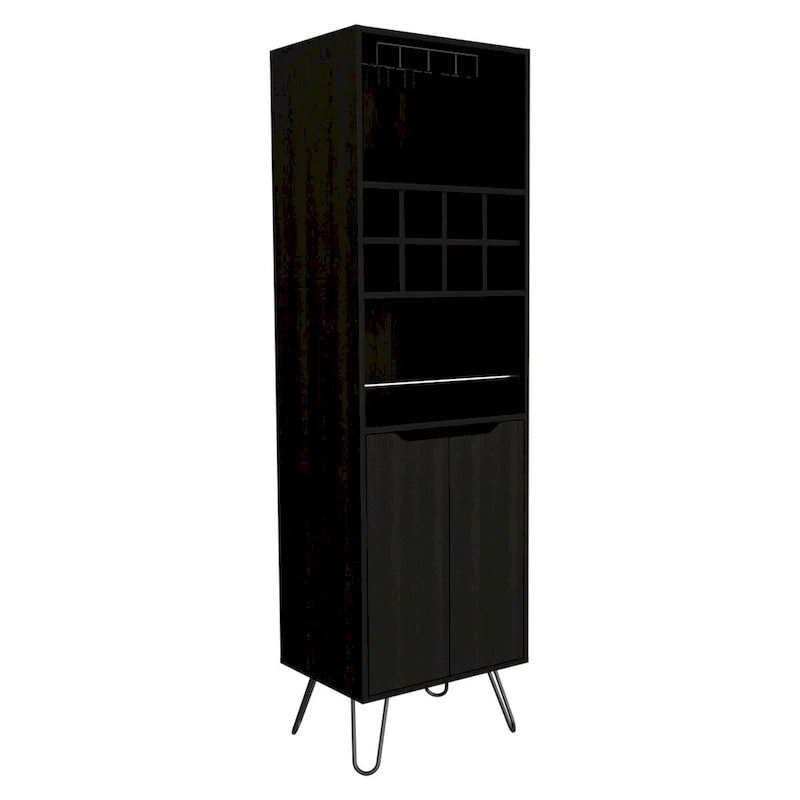 Bar Cabinet for Kitchen, Dining Room,Living Room, Black