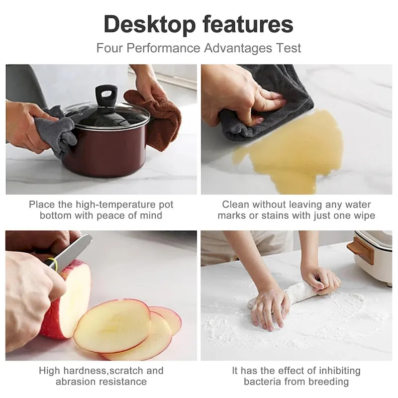 9 - Piece 94.48Rectangular Extendable Sintered Stone Dining Table with 8 Faux leather Chairs Dining Set